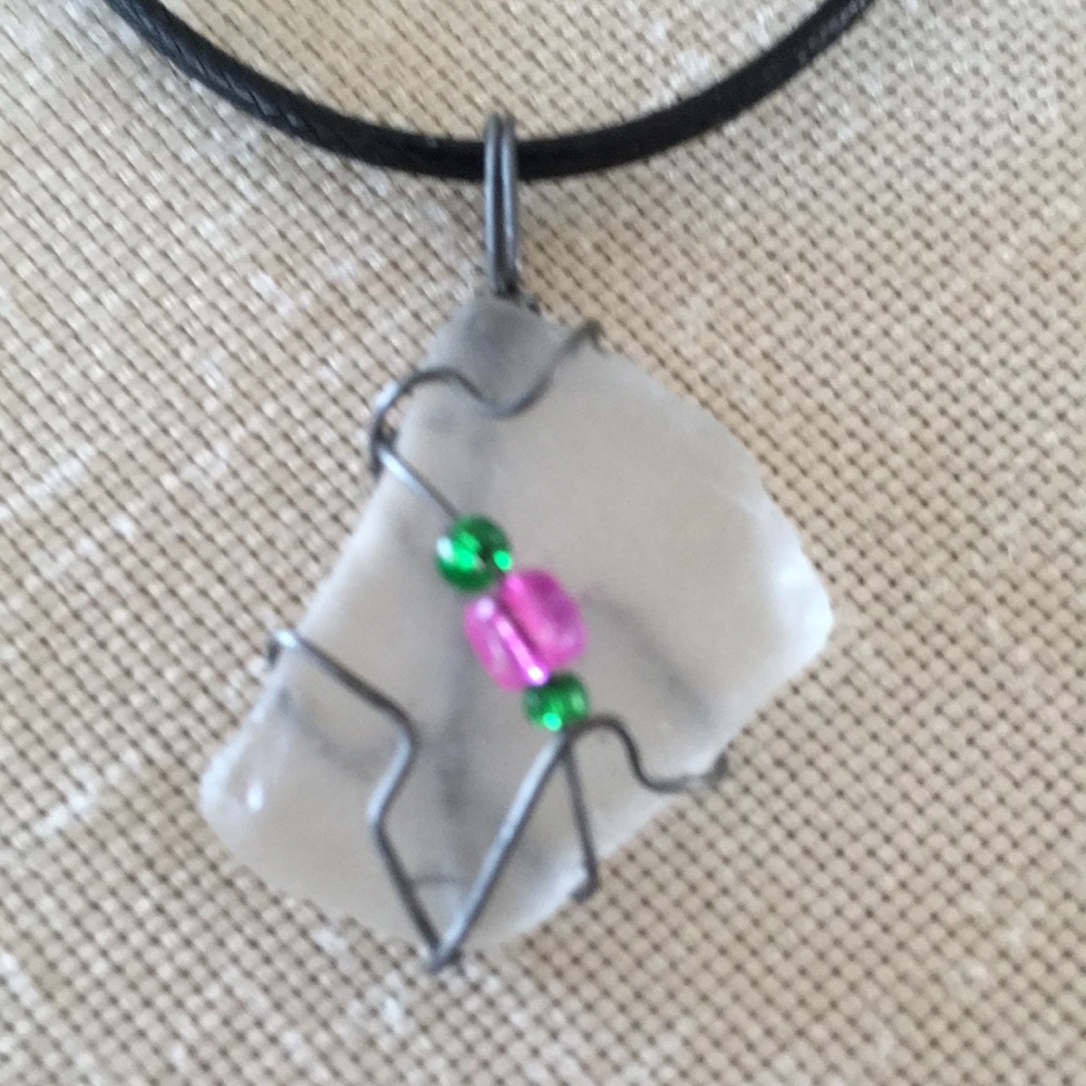 Sea Glass Pendant Necklace